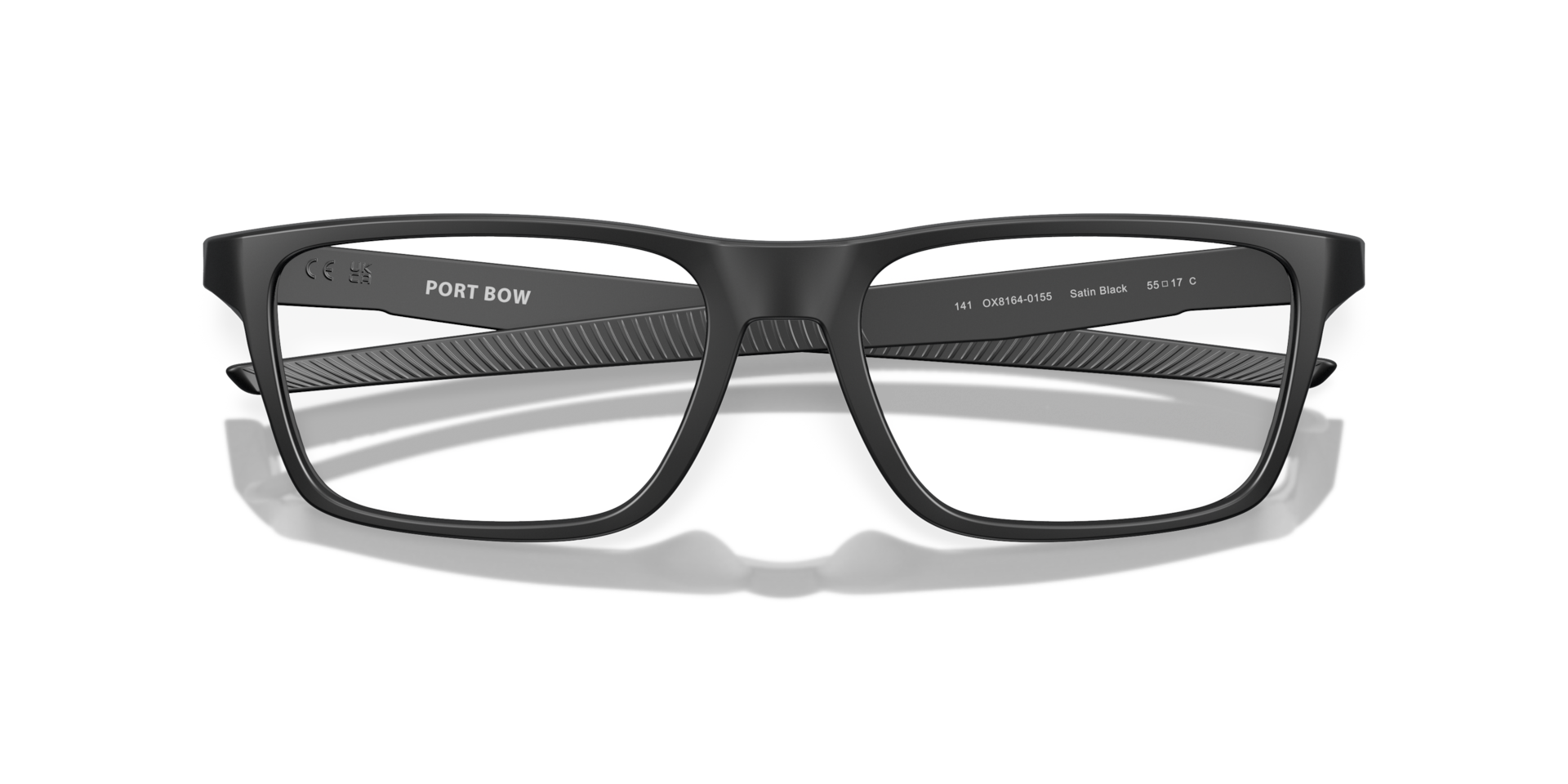 Oakley OX8164 Port Bow Rectangle Eyeglasses - Satin Black