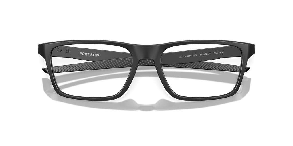 Oakley OX8164 Port Bow Rectangle Eyeglasses - Satin Light Steel
