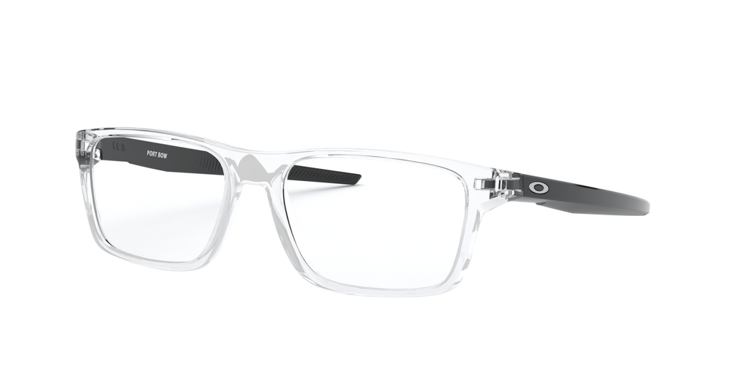 Oakley OX8164 Port Bow Rectangle Eyeglasses - Polished Clear