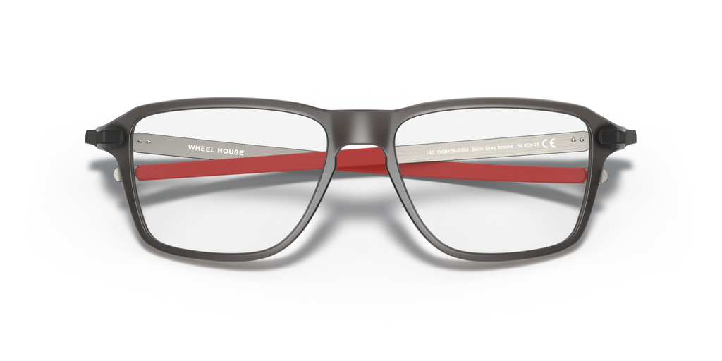 Oakley OX8166 Wheel House Square Eyeglasses - Satin Grey Smoke