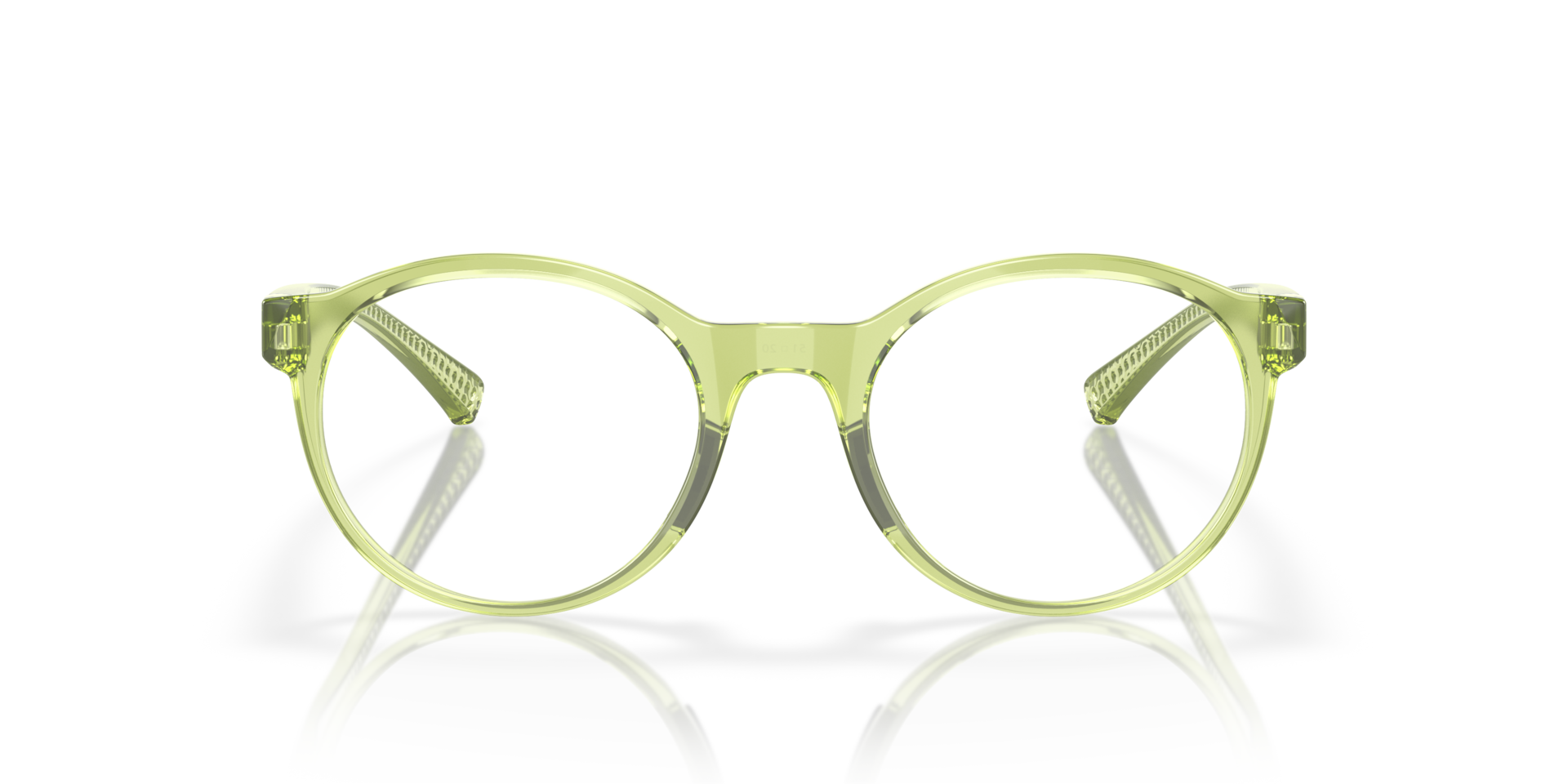 Oakley OX8176 Spindrift Coalesce Collection Round Eyeglasses - Polished Translucent Fern