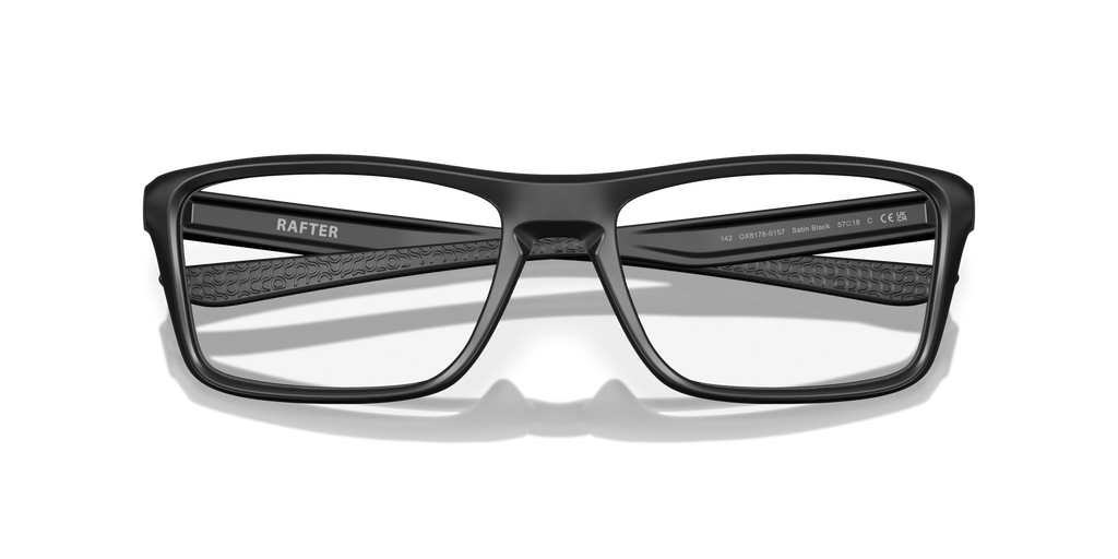 Oakley OX8178 Rafter Rectangle Eyeglasses - Satin Grey Smoke