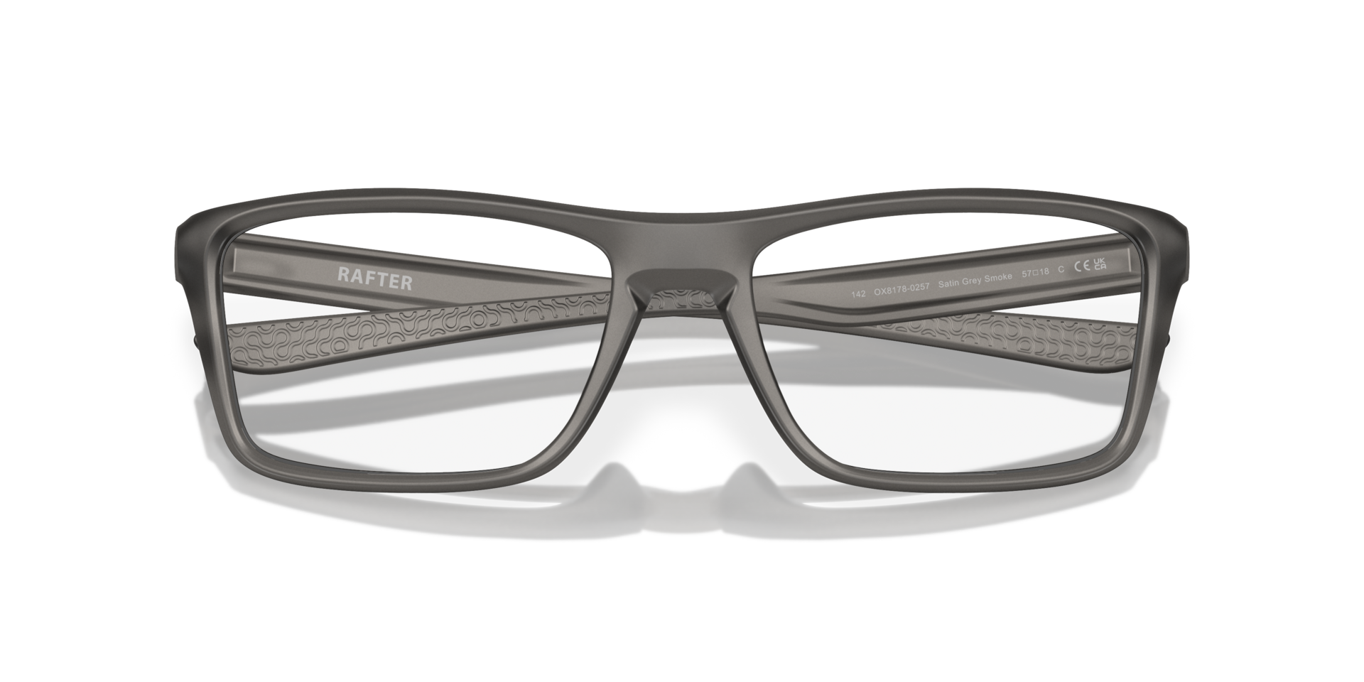 Oakley OX8178 Rafter Rectangle Eyeglasses - Satin Grey Smoke