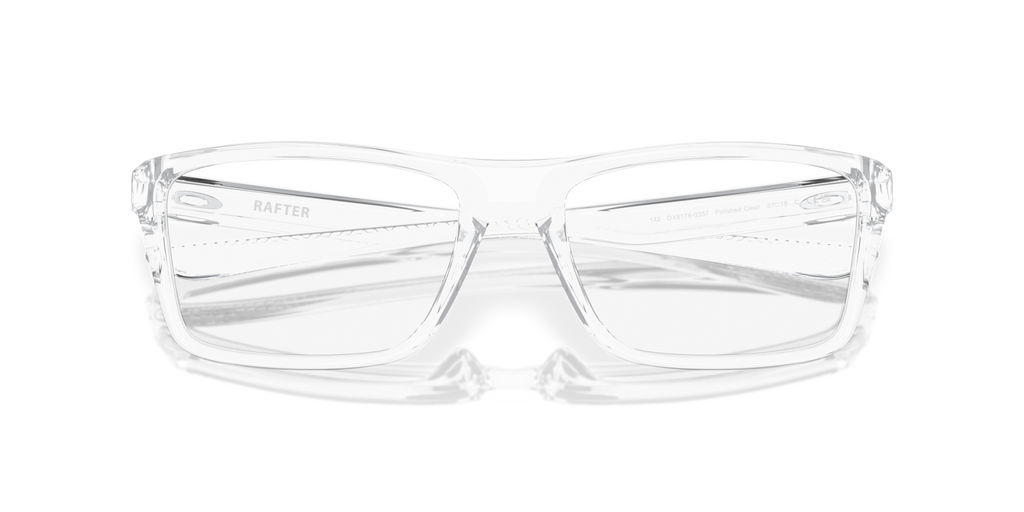 Oakley OX8178 Rafter Rectangle Eyeglasses - Polished Clear