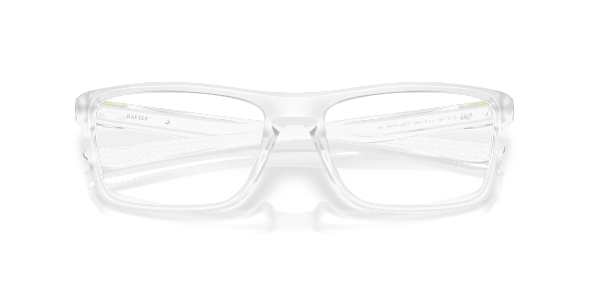 Oakley OX8178 Rafter Limitless Collection Rectangle Eyeglasses - Matte Clear