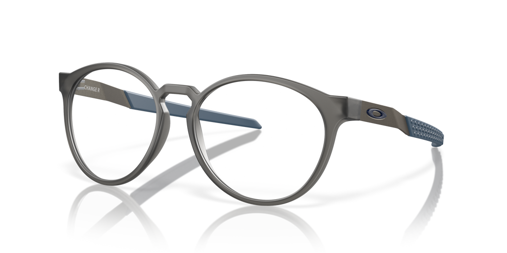 Oakley OX8184 Exchange R Round Eyeglasses - Satin Grey Smoke