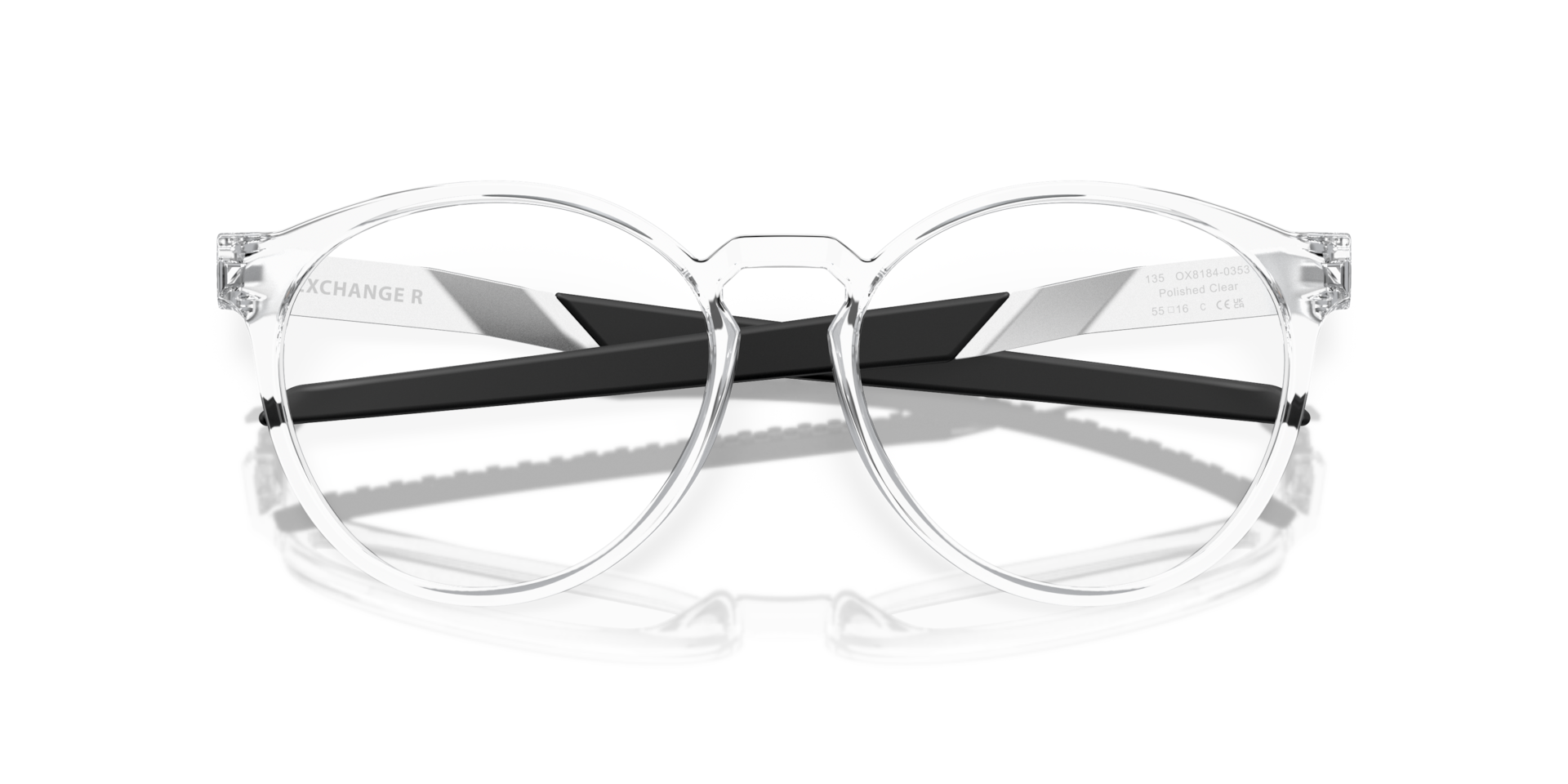 Oakley OX8184 Exchange R Round Eyeglasses - Satin Grey Smoke