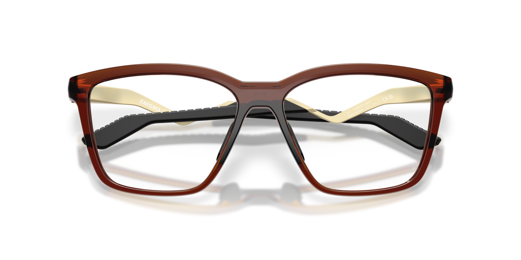 Oakley OX8191 Kylian Mbappé Signature Series Enigma Mass Square Eyeglasses - Dark Amber