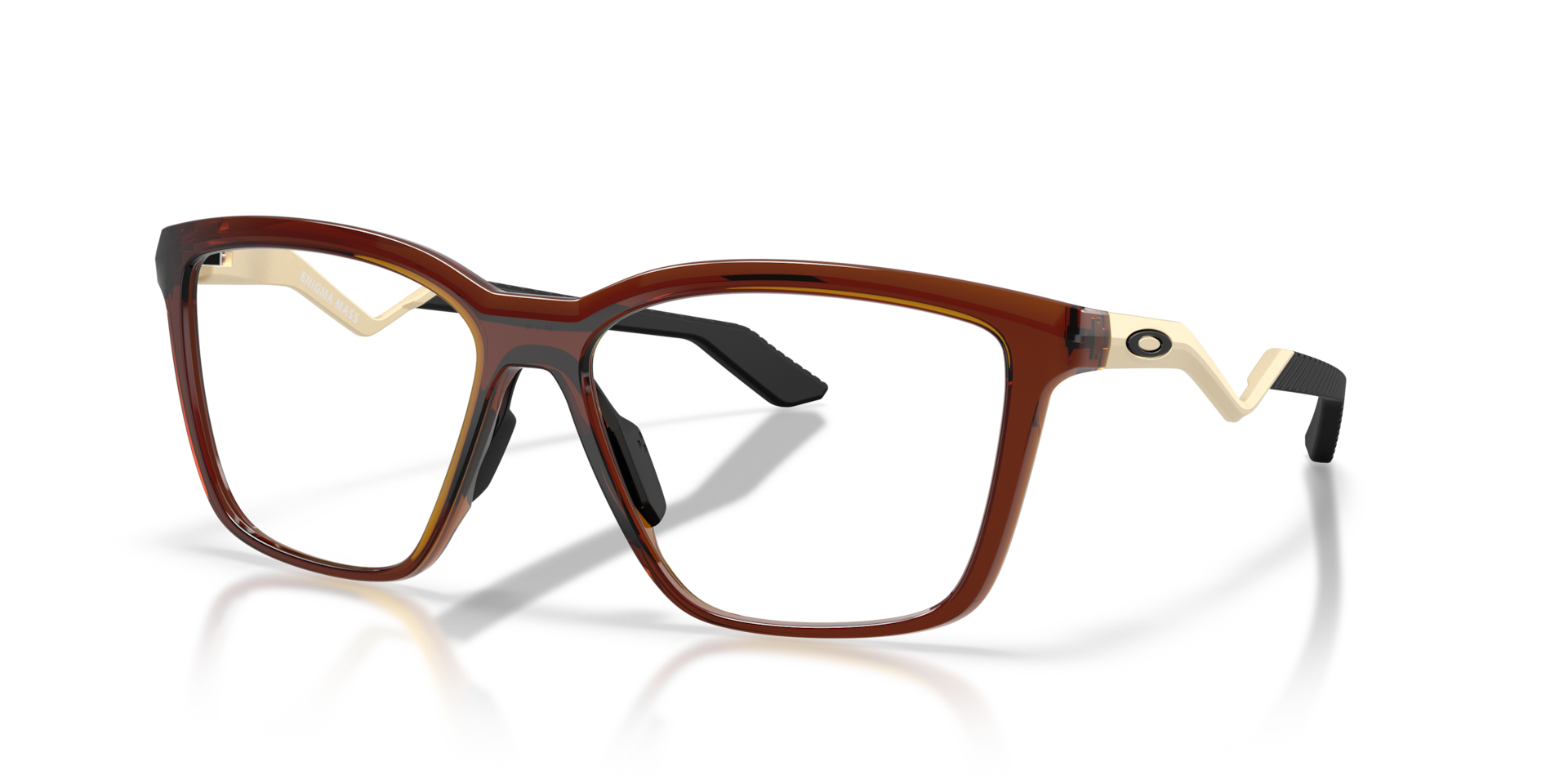 Oakley OX8191 Kylian Mbappé Signature Series Enigma Mass Square Eyeglasses - Dark Amber
