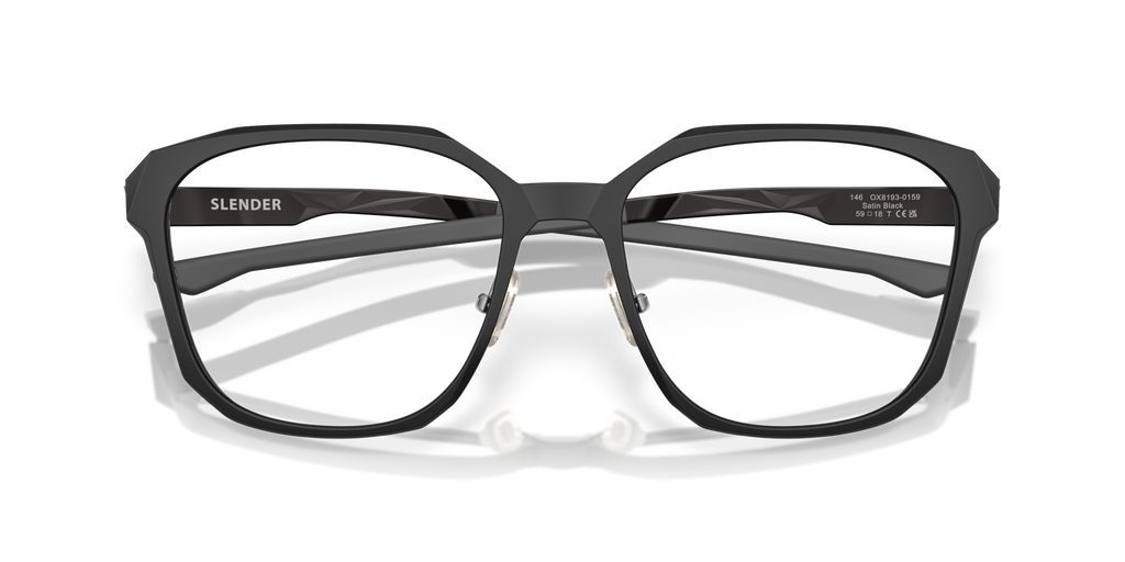Oakley OX8193 Slender Square Eyeglasses - Polished Clear