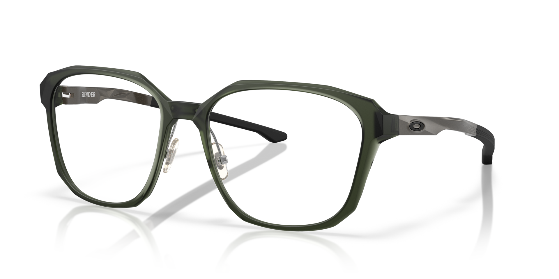 Oakley OX8193 Slender Square Eyeglasses - Polished Clear
