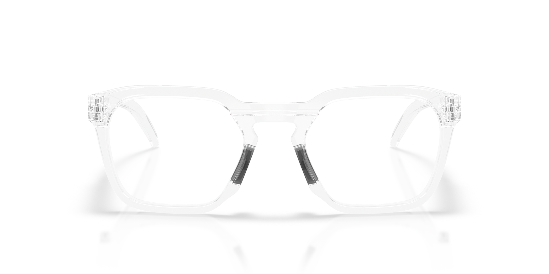 Oakley OX8208 HSTN SQ Square Eyeglasses - Polished Clear