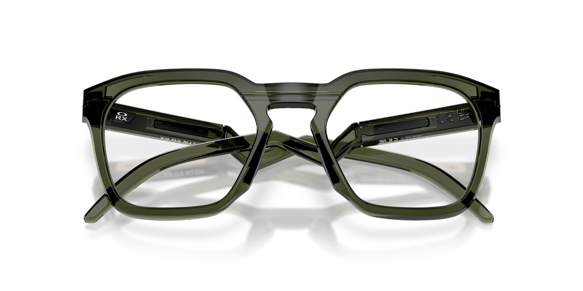 Oakley OX8208 HSTN SQ Square Eyeglasses - Polished Clear