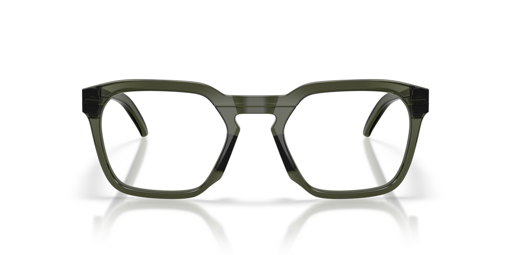 Oakley OX8208 HSTN SQ Square Eyeglasses - Polished Clear