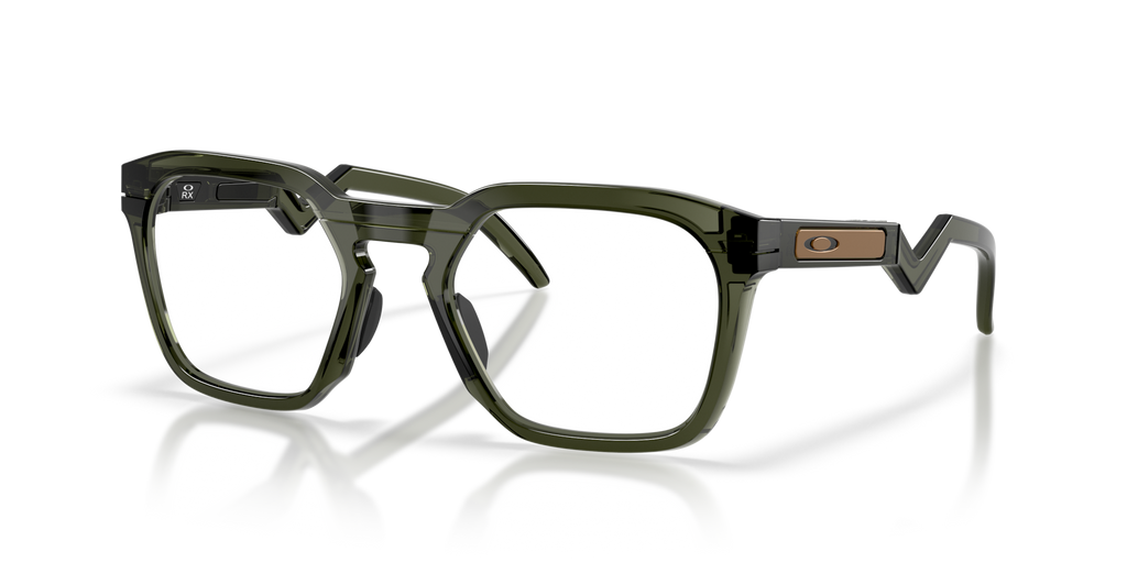 Oakley OX8208 HSTN SQ Square Eyeglasses - Olive Ink