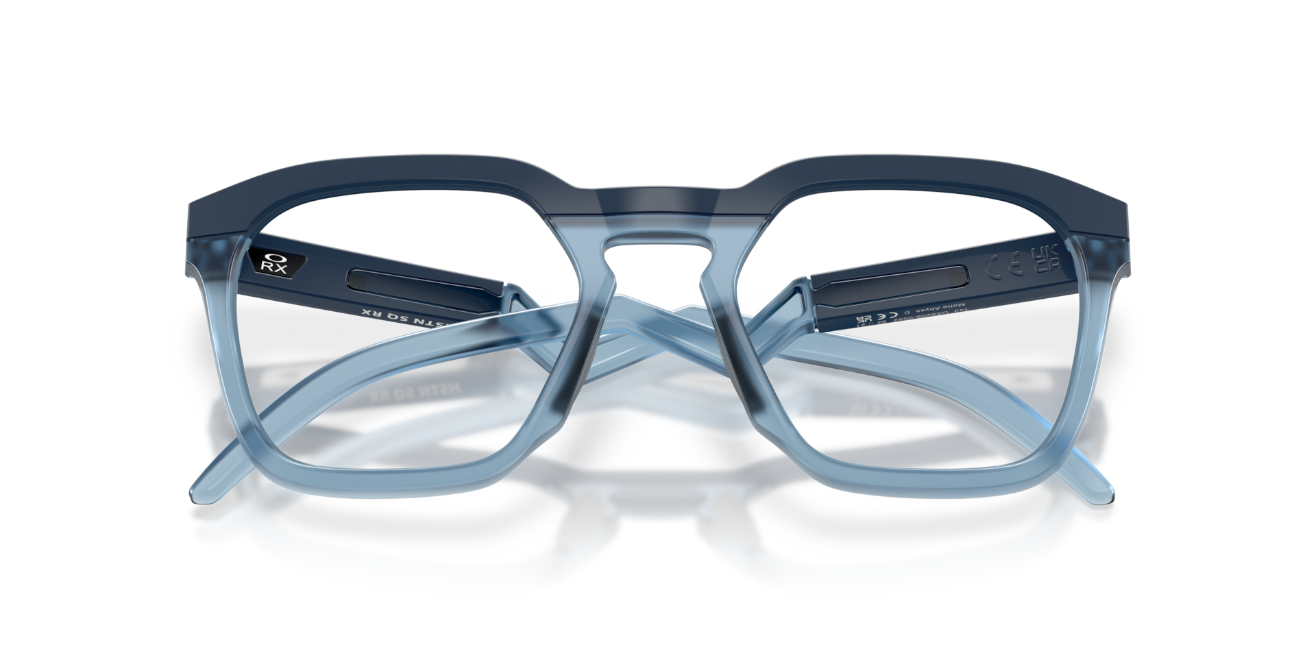 Oakley OX8208 HSTN SQ Square Eyeglasses - Polished Clear