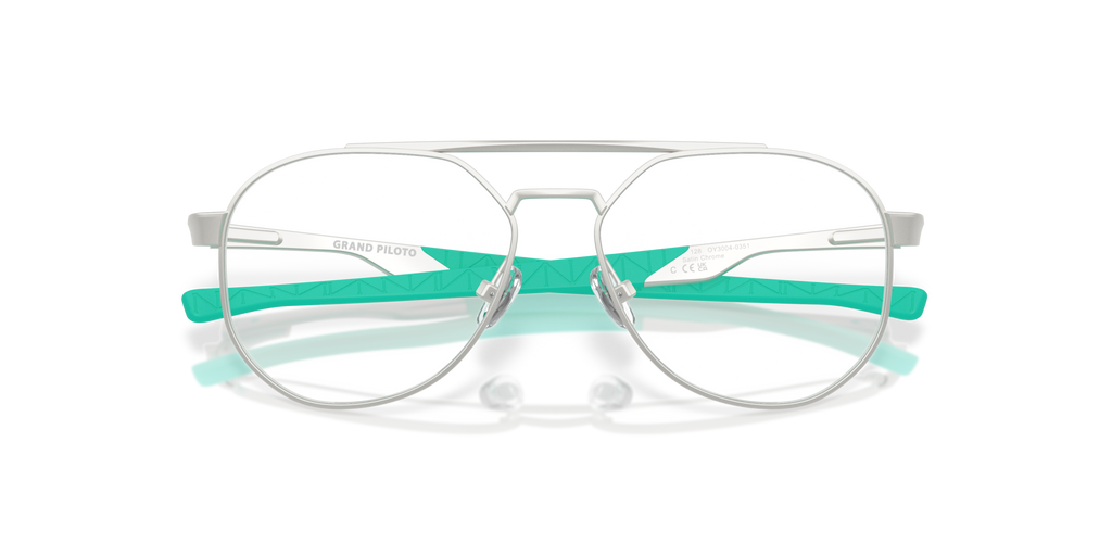 Oakley OY3004 Grand Piloto (Youth Fit) Pilot Kids Eyeglasses - Satin Chrome