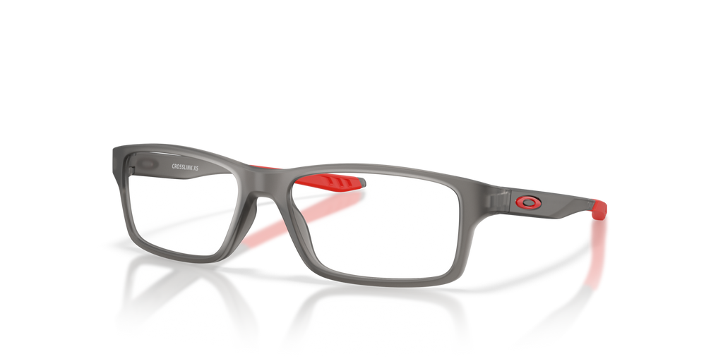 Oakley OY8002 Crosslink XS (Youth Fit) Square Kids Eyeglasses - Satin Grey Smoke
