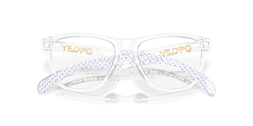 Oakley OY8009 Kylian Mbappé Signature Series Frogskins XS (Youth Fit) Round Kids Eyeglasses - Polished Clear