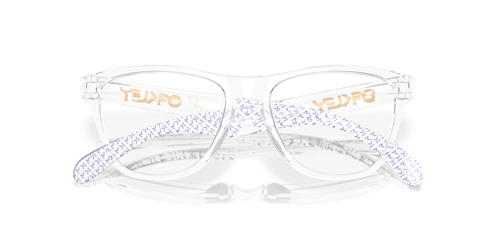 Oakley OY8009 Kylian Mbappé Signature Series Frogskins XS (Youth Fit) Round Kids Eyeglasses - Polished Clear