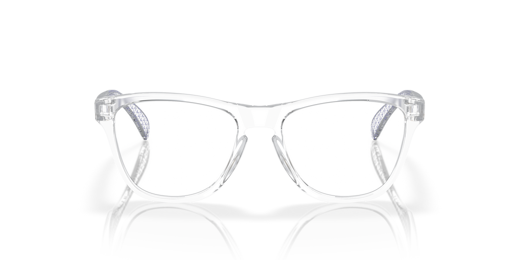 Oakley OY8009 Kylian Mbappé Signature Series Frogskins XS (Youth Fit) Round Kids Eyeglasses - Polished Clear