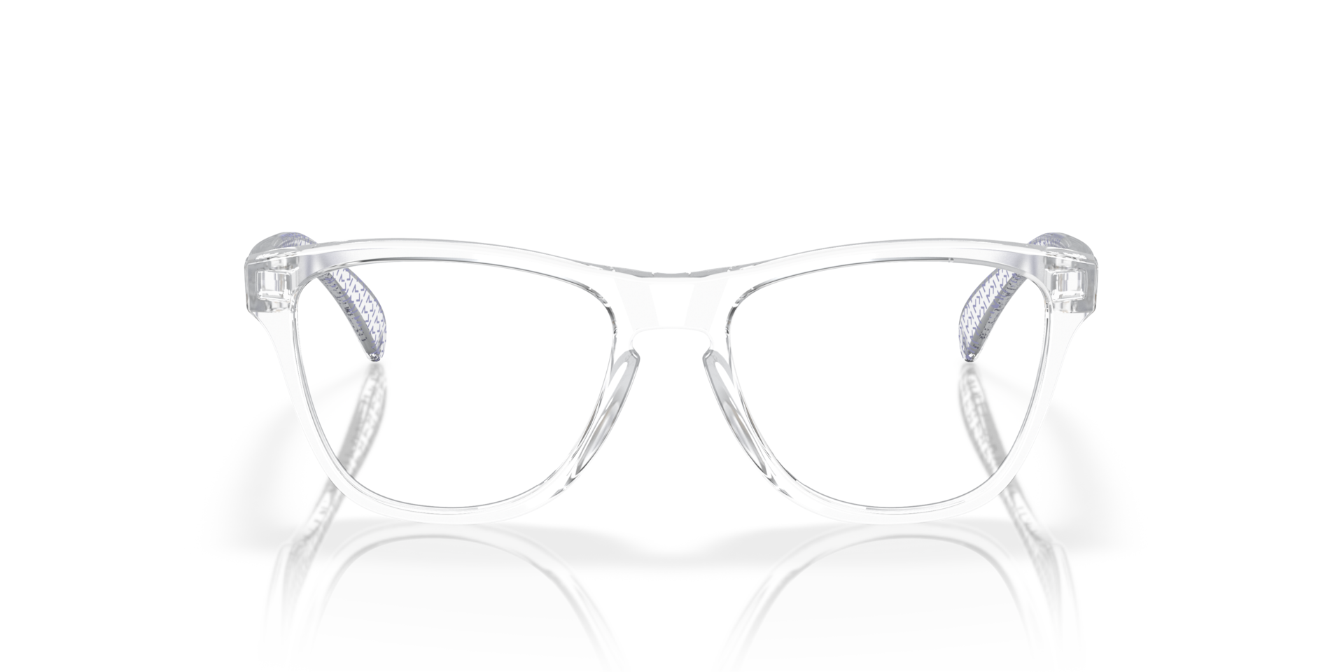 Oakley OY8009 Kylian Mbappé Signature Series Frogskins XS (Youth Fit) Round Kids Eyeglasses - Polished Clear