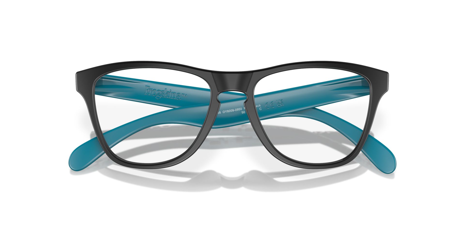 Oakley OY8009 Frogskins XS (Youth Fit) Round Kids Eyeglasses - Matte Black
