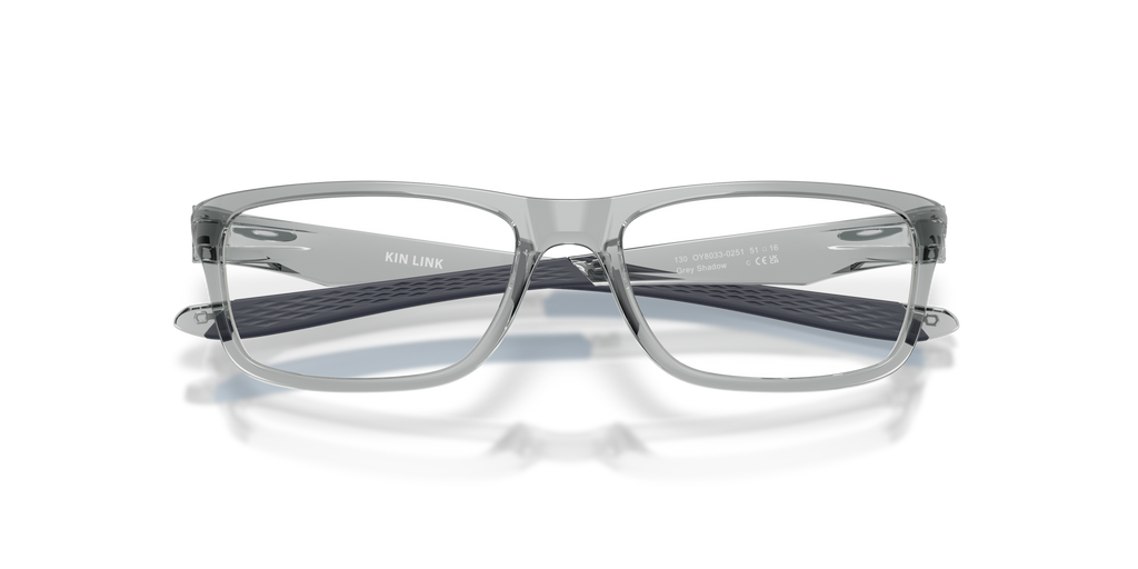Oakley OY8033 Kin Link Rectangle Kids Eyeglasses - Transparent Abyss