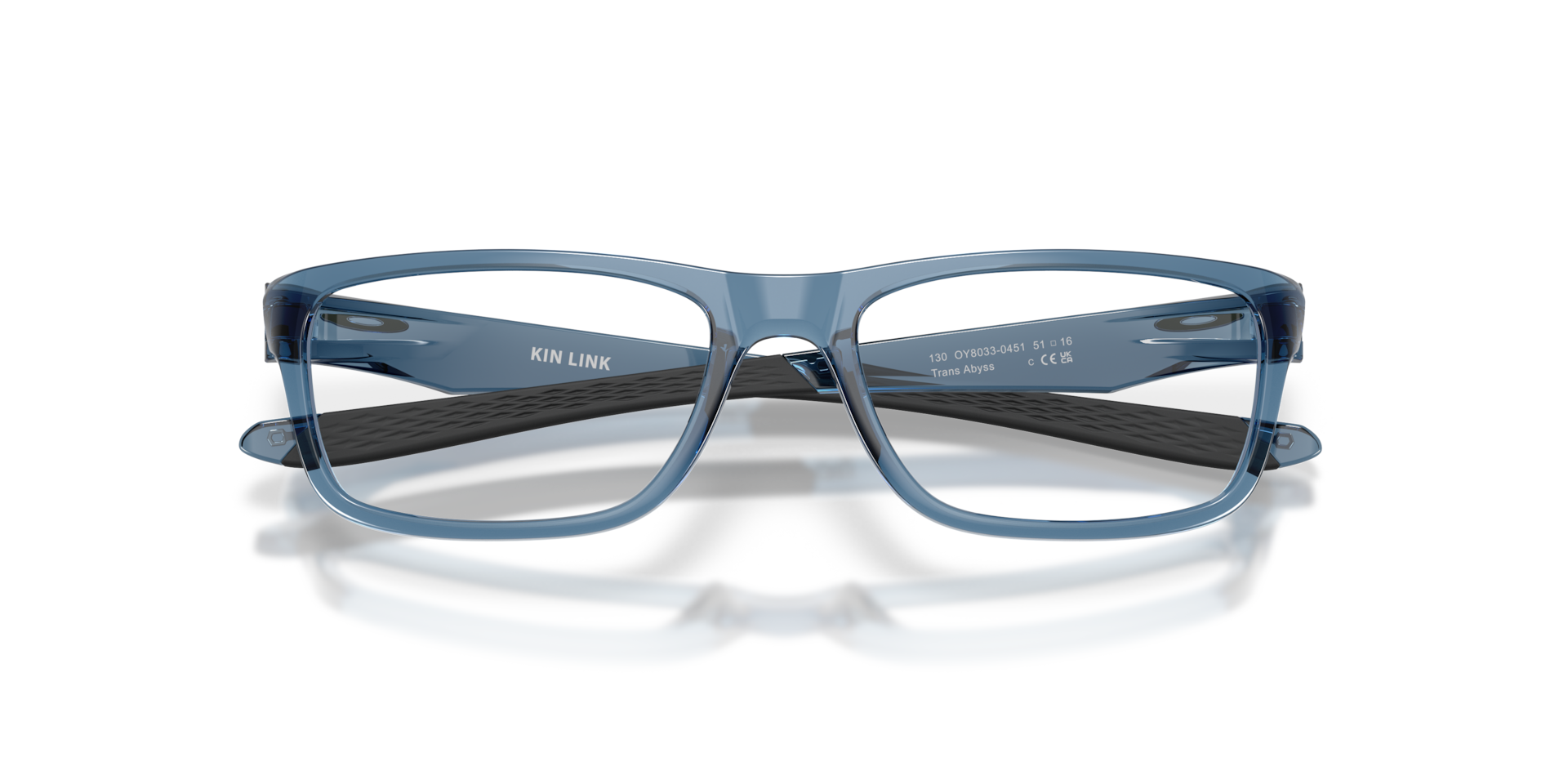 Oakley OY8033 Kin Link Rectangle Kids Eyeglasses - Transparent Abyss