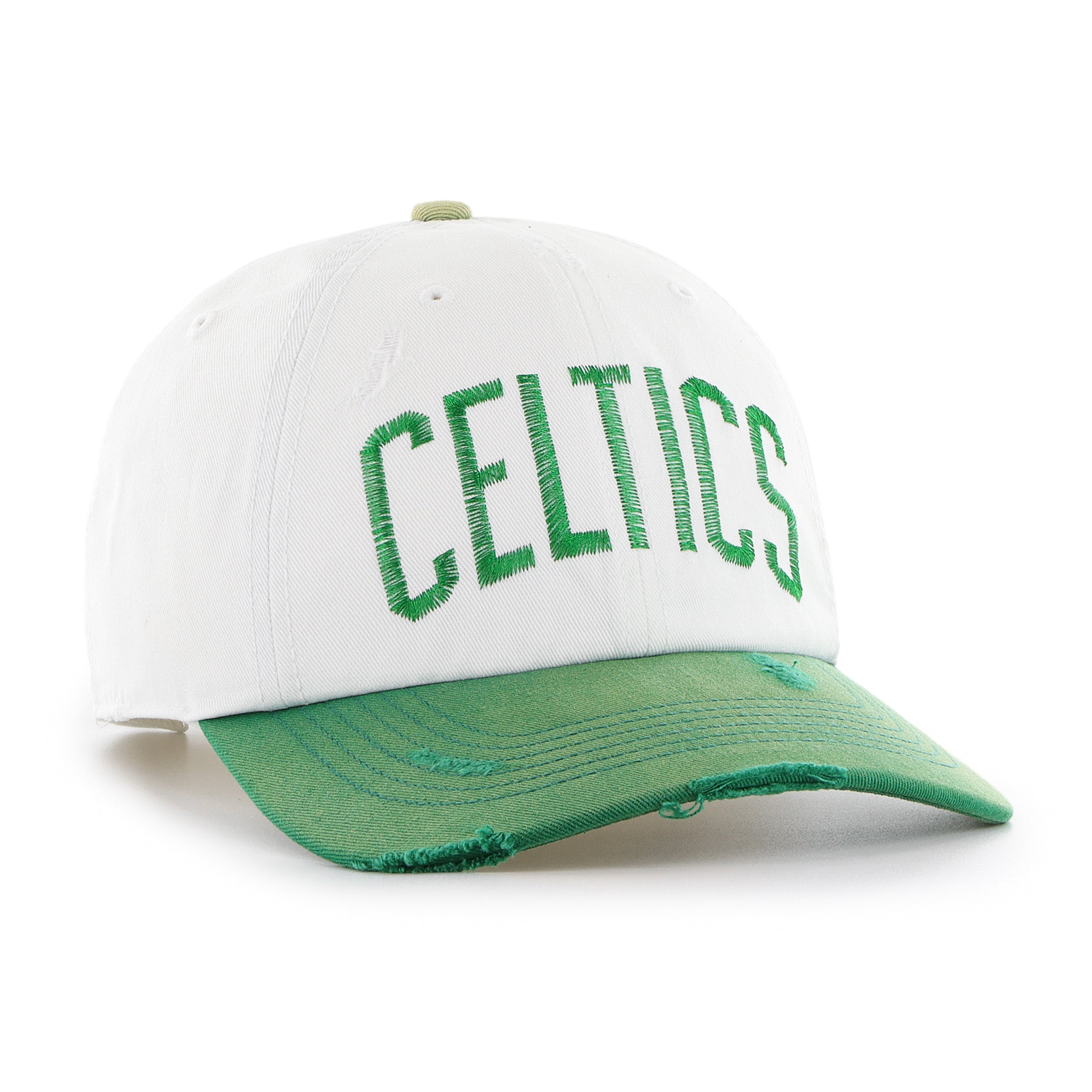 BOSTON CELTICS HARDWOOD CLASSICS WORN SCRIPT '47 CLEAN UP MF MID FIT