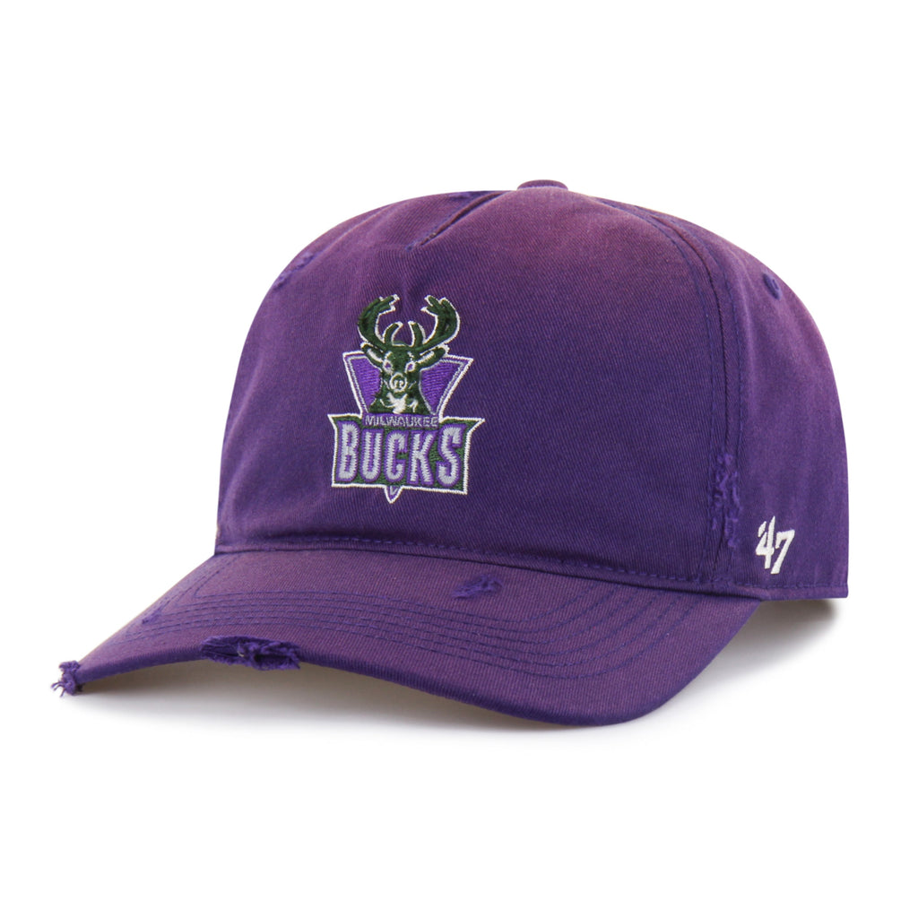MILWAUKEE BUCKS HARDWOOD CLASSICS WORN '47 HITCH LC LOW CROWN
